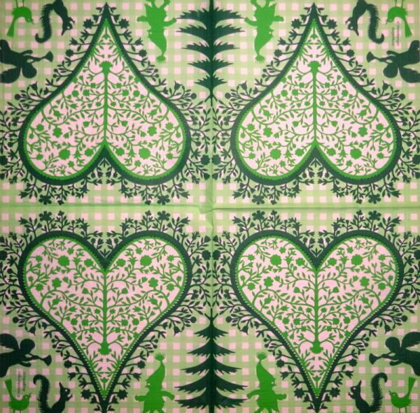214 Heart / Hearts - 4-ply - Paper Design - Handkerchief